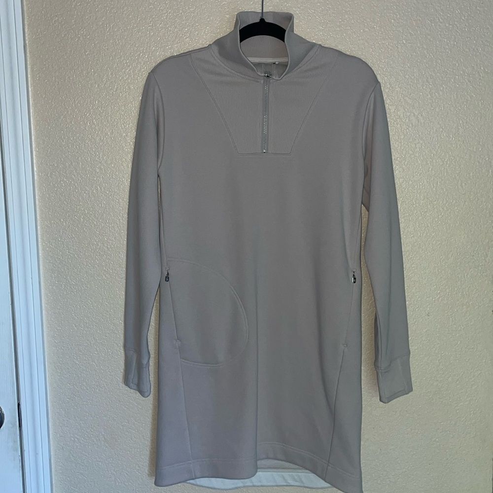 Athleta Sweater Dress Cozy Karma Fleece Lined Winter Dress in Small NWOT